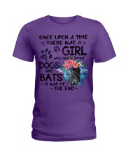 Bat dog it was me the end bat lovers Ladies T-Shirt tile