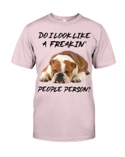 Bulldog freakin people person bulldog lovers Premium Fit Mens Tee tile