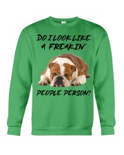 Bulldog freakin people person bulldog lovers Crewneck Sweatshirt tile