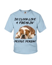 Bulldog freakin people person bulldog lovers Youth T-Shirt tile