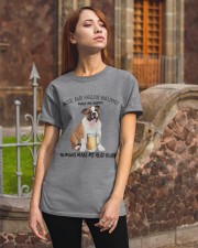 Bulldog And Beer make me happy Gift for you Classic T-Shirt apparel-classic-tshirt-lifestyle-06
