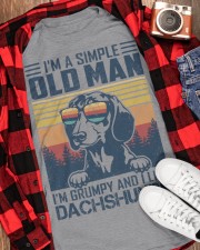 Dachshund a simple old man dachshund lover dog mom Classic T-Shirt apparel-classic-tshirt-lifestyle-front-163