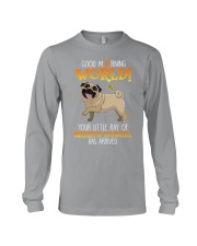 Pug Good Morning World Long Sleeve Tee tile