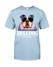 Bulldog official dog of a coolest people Classic T-Shirt tile