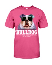 Bulldog official dog of a coolest people Premium Fit Mens Tee tile