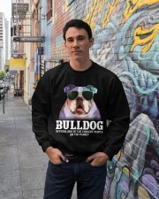 Bulldog official dog of a coolest people Crewneck Sweatshirt lifestyle-unisex-sweatshirt-front-2