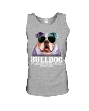 Bulldog official dog of a coolest people Unisex Tank tile