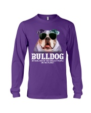 Bulldog official dog of a coolest people Long Sleeve Tee tile