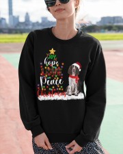 English Springer Spaniel Joy Love Hope Crewneck Sweatshirt apparel-crewneck-sweatshirt-lifestyle-front-51