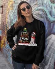English Springer Spaniel Joy Love Hope Crewneck Sweatshirt lifestyle-unisex-sweatshirt-front-3