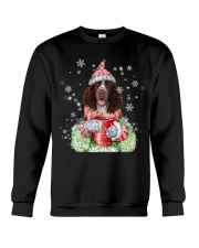 English Springer Spaniel warm winter christmas Crewneck Sweatshirt front