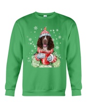 English Springer Spaniel warm winter christmas Crewneck Sweatshirt tile