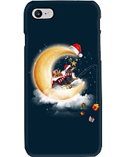 Moon Dachshund Fishing Gift Happy Christmas - For Dog Lovers Phone Case tile