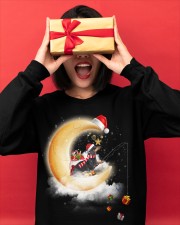 Moon Dachshund Fishing Gift Happy Christmas - For Dog Lovers Crewneck Sweatshirt apparel-crewneck-sweatshirt-lifestyle-front-18