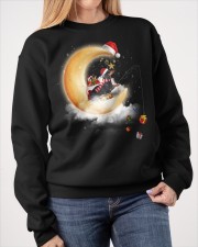 Moon Dachshund Fishing Gift Happy Christmas - For Dog Lovers Crewneck Sweatshirt apparel-crewneck-sweatshirt-lifestyle-front-40