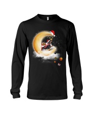 Moon Dachshund Fishing Gift Happy Christmas - For Dog Lovers Long Sleeve Tee tile