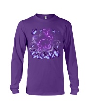 Rabbit magical purple rabbit lovers Long Sleeve Tee tile