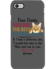 Cat Best dad bite him in nuts run you Personalized Phone Case tile