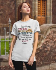 Cat Best dad bite him in nuts run you Personalized Classic T-Shirt apparel-classic-tshirt-lifestyle-06
