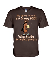 Horse annoying people horse lovers V-Neck T-Shirt tile