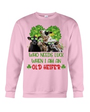 Cow needs luck gift for cow lover Crewneck Sweatshirt tile