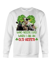 Cow needs luck gift for cow lover Crewneck Sweatshirt front