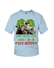 Cow needs luck gift for cow lover Youth T-Shirt tile