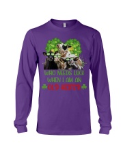 Cow needs luck gift for cow lover Long Sleeve Tee tile