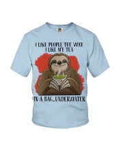 Sloth like my tea sloth lovers Youth T-Shirt tile