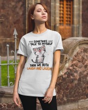 Cat laugh and laugh cat moms Classic T-Shirt apparel-classic-tshirt-lifestyle-06