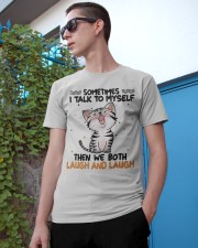 Cat laugh and laugh cat moms Classic T-Shirt apparel-classic-tshirt-lifestyle-17