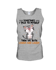 Cat laugh and laugh cat moms Unisex Tank tile