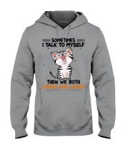 Cat laugh and laugh cat moms Hooded Sweatshirt tile