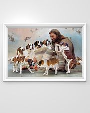 God surrounded by ST Bernard angels Gift for you 36x24 Poster poster-landscape-36x24-lifestyle-02
