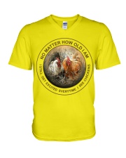 Chicken no matter chicken lover V-Neck T-Shirt tile