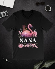 Flamingo love pink flowers personalized shirt Classic T-Shirt lifestyle-mens-crewneck-front-16