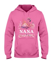 Flamingo love pink flowers personalized shirt Hooded Sweatshirt tile