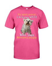 Westie annoying people westie lover dog mom Classic T-Shirt tile