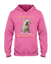 Westie annoying people westie lover dog mom Hooded Sweatshirt tile