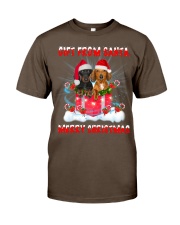 Lp 21 Dachshund gift from santa sweater Premium Fit Mens Tee tile