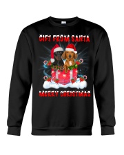 Lp 21 Dachshund gift from santa sweater Crewneck Sweatshirt front