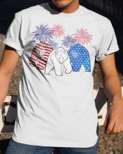 Grizzly bear flag colors Classic T-Shirt apparel-classic-tshirt-lifestyle-28