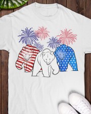 Grizzly bear flag colors Classic T-Shirt apparel-classic-tshirt-lifestyle-front-160