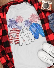 Grizzly bear flag colors Classic T-Shirt apparel-classic-tshirt-lifestyle-front-163