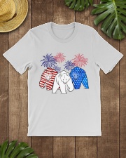 Grizzly bear flag colors Classic T-Shirt lifestyle-mens-crewneck-front-18