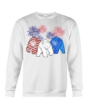 Grizzly bear flag colors Crewneck Sweatshirt tile