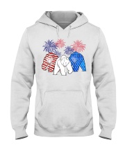 Grizzly bear flag colors Hooded Sweatshirt tile