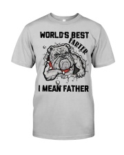 Bulldog worlds best farter gift for you Classic T-Shirt front