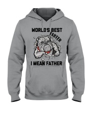 Bulldog worlds best farter gift for you Hooded Sweatshirt tile