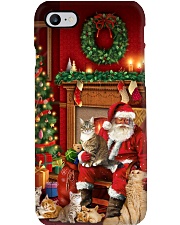 Cat Santa Warm and Cozy House Gift For Christmas Phone Case tile
